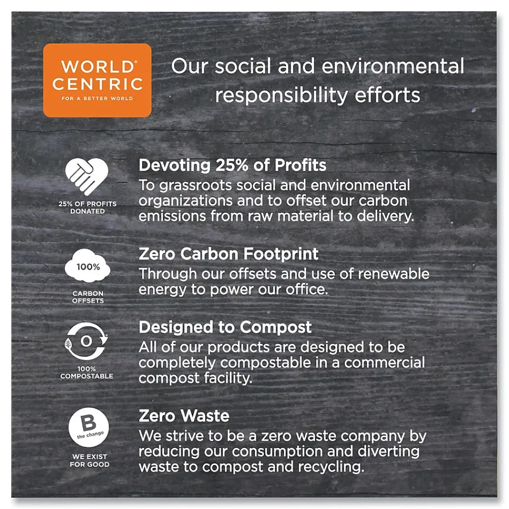 World Centric Sustainable Kraft Paper Straws, Wrapped, 8", Natural, 6,000/Carton
