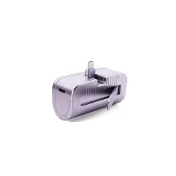 USB-C Power Bank, 5000 mAh, Purple (WED02)<Worryfree Gadgets Clearance