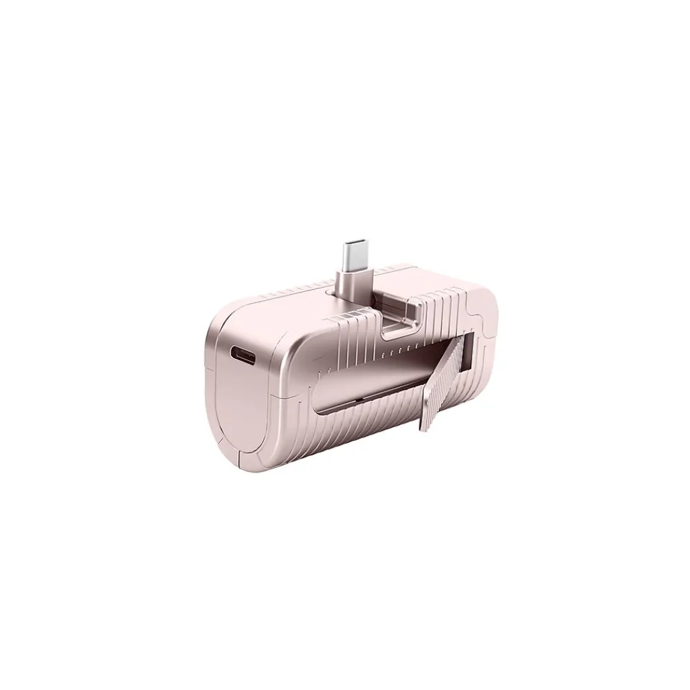 USB-C Power Bank, 5000 mAh, Pink (WED02)<Worryfree Gadgets Best