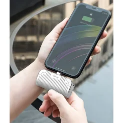 USB-C Power Bank, 5000 mAh, Silver (WED02)<Worryfree Gadgets Discount
