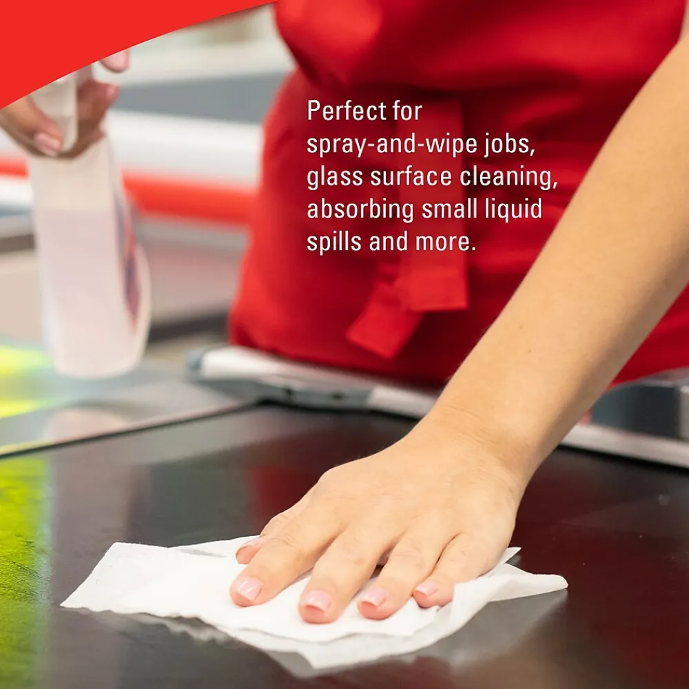 GeneralClean L10 Cleaning Towels, 12" x 10.5", White, 125 Sheets/Box, 18 Boxes/Carton (05322)<WypAll Best