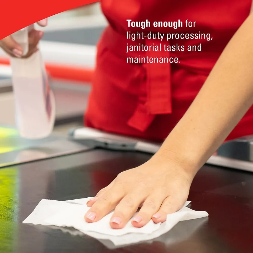 GeneralClean L30 Cleaning Cloths, 10" x 10.8", White, 12 Sheets/Box, 10 Boxes/Carton (03086)<WypAll