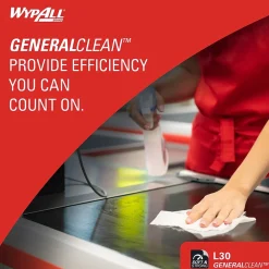GeneralClean L30 Fabric Cleaning Wipers, 13.3
