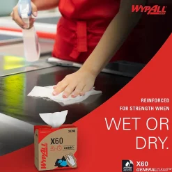 GeneralClean X60 Fabric Cleaning Wipers, 16.8