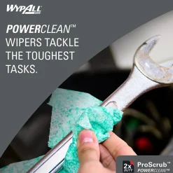 PowerClean ProScrub Fabric Cleaning Wipers, 12