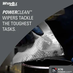 PowerClean X70 Fabric Cleaning Wipers, 13.3