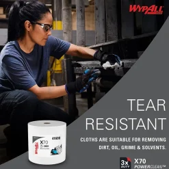PowerClean X70 Fabric Cleaning Wipers, 13.3