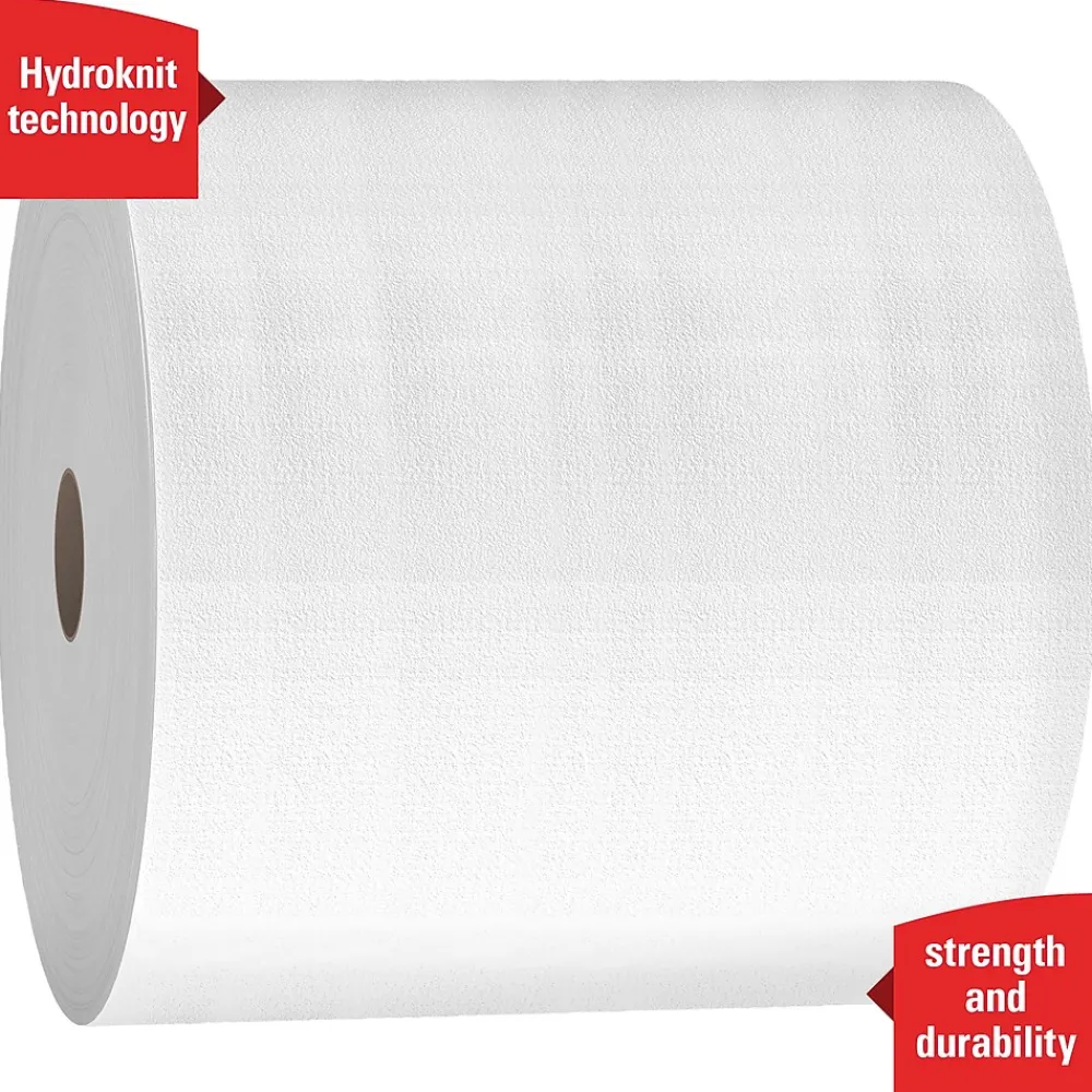 X50 Polyester Cleaning Wipers, 13.4" x 9.8", White, 1100 Sheets/Roll (35015)<WypAll Clearance