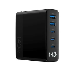 USB-A/USB-C Wall Charger, Black (4XGAN016140WB)<4XEM Sale