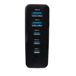 USB-A/USB-C Wall Charger, Black (4XGAN016140WB)<4XEM Sale