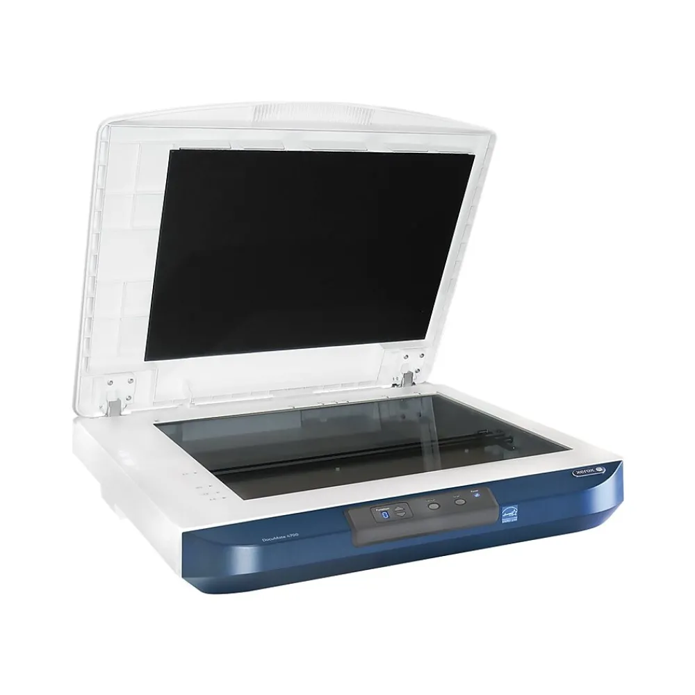 Xerox DocuMate 4700 XDM47005M-WU Flatbed Scanner, White/Blue