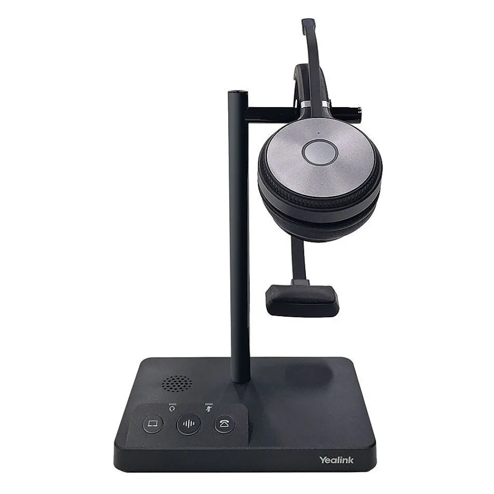 WH62 Wireless Mono UC DECT Headphones, Black (1308005C)<YeaLink Outlet