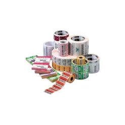 Pos Paper*Zebra ® 10001965 8000D Paper Thermal Transfer Label for Barcode Printers, Cont x 4"(W) x 74'(L)