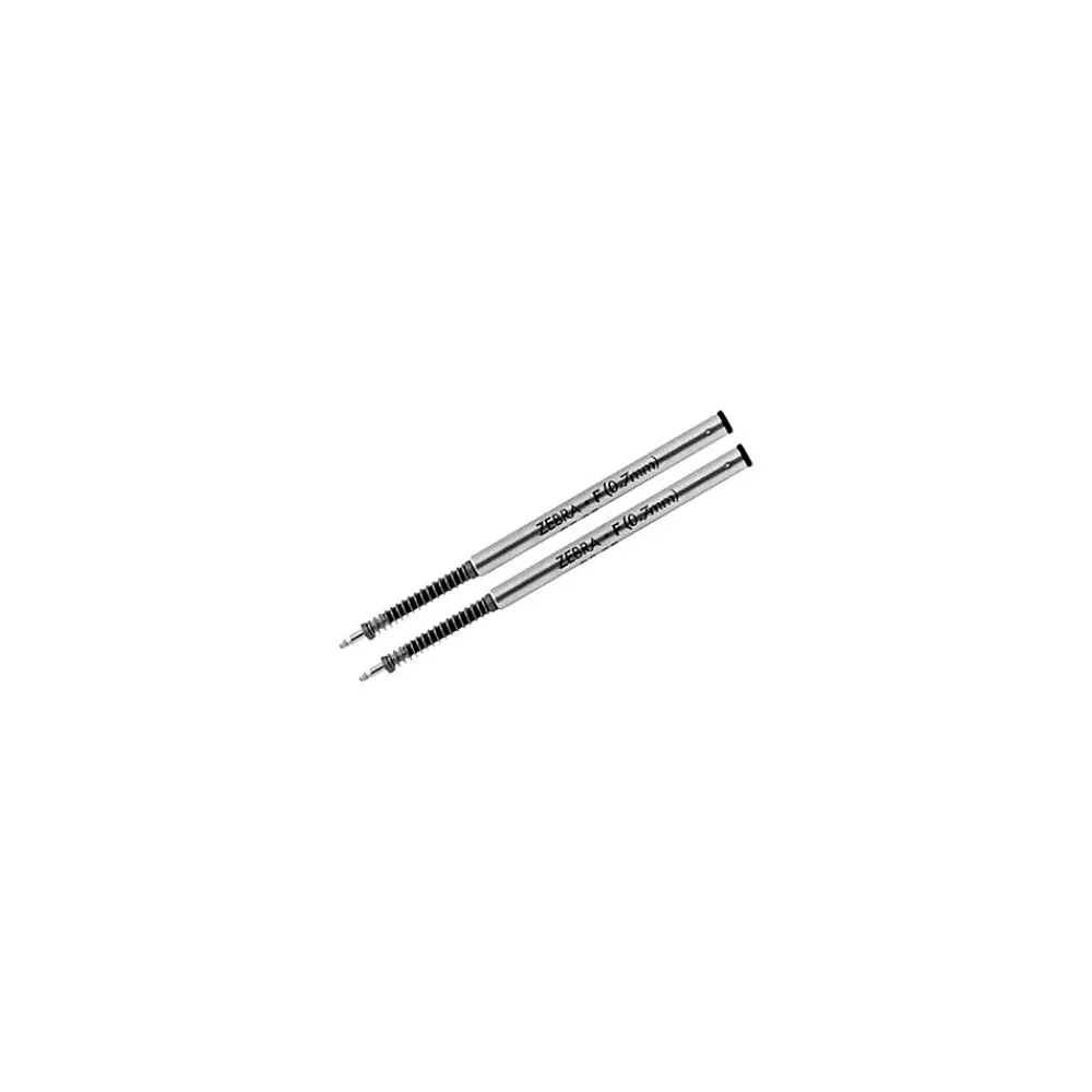 Pens|Zebra Steel F-Refill Ballpoint Pen Refill, Fine Point, Black Ink, 2 Pack (85512)