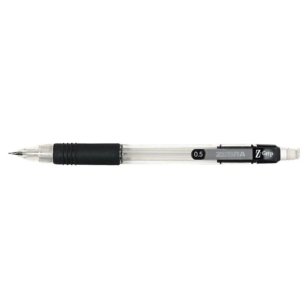 Pencils|Zebra Z-Grip Mechanical Pencil, 0.5mm, #2 Medium Lead, Dozen (52310)