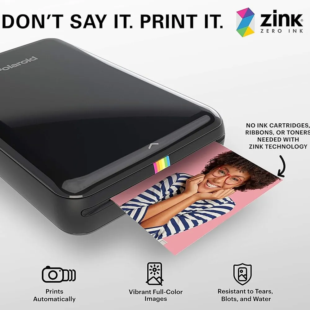 Photo Paper*Zink 2" x 3" Premium Glossy Instant Photo Paper 50 Pack Compatible with Polaroid Snap, Snap Touch & More