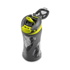 Zulu Torque Tritan Kids' Water Bottle, 16 oz., Gray/Green (238-0362-436-6)